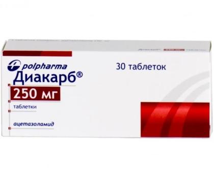 ДИАКАРБ таб 250мг N30
