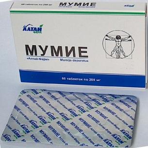 МУМИЕ таб 200мг N60  Алтай-Фарм
