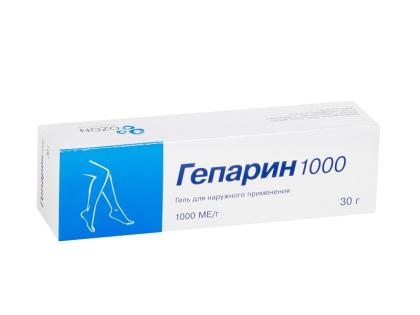 ГЕПАРИН гель 1000 30г  ОЗОН 