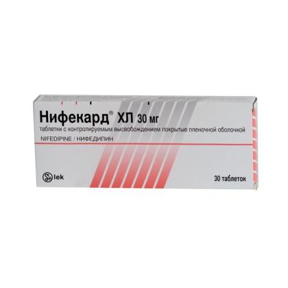НИФЕКАРД XL таб 30мг N30