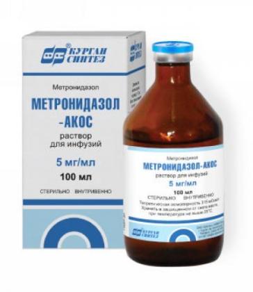 МЕТРОНИДАЗОЛ р-р 0,5% 100мл №1  Синтез
