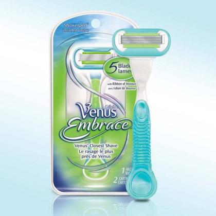 ЖИЛЛЕТТ Станок VENUS Embrace Sensitive (женский) + 2 кассеты
