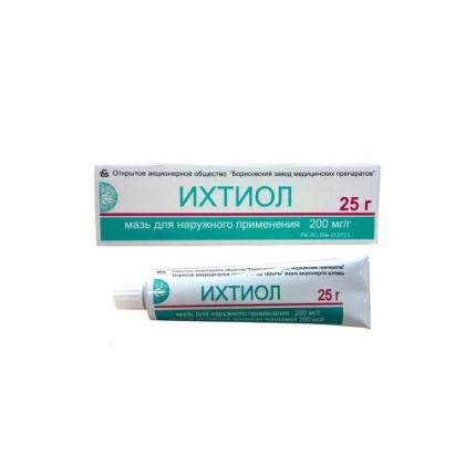 ИХТИОЛ мазь 20% 25г  Борисовкий завод