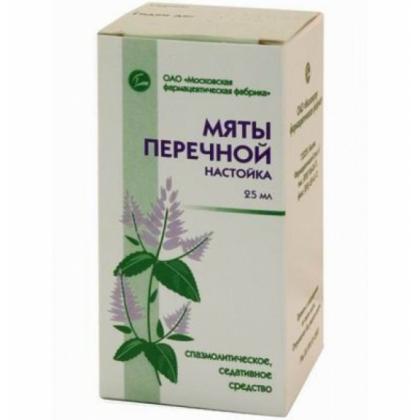 МЯТА ПЕРЕЧНАЯ настойка 25мл  Ивановская ФФ