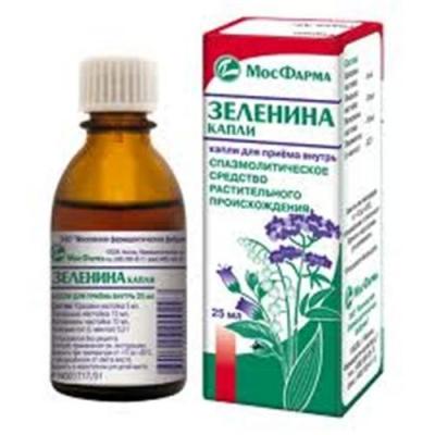 ЗЕЛЕНИНА капли 25 мл Московская ФФ