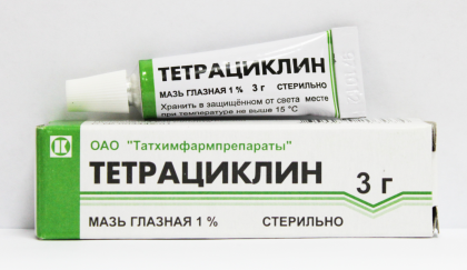 ТЕТРАЦИКЛИНОВАЯ гл мазь 1% 3г  МПЗ