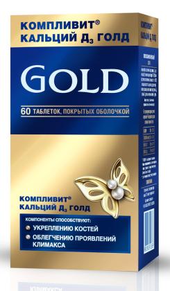 КОМПЛИВИТ КАЛЬЦИЙ Д3 ГОЛД таб N60 