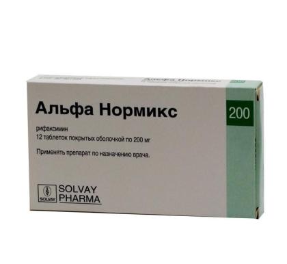 АЛЬФА НОРМИКС таб 200мг N12