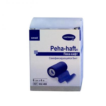 БИНТ PEHA-HAFT когезивный 4м х 6см (синий)