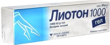 ЛИОТОН 1000 гель 30г