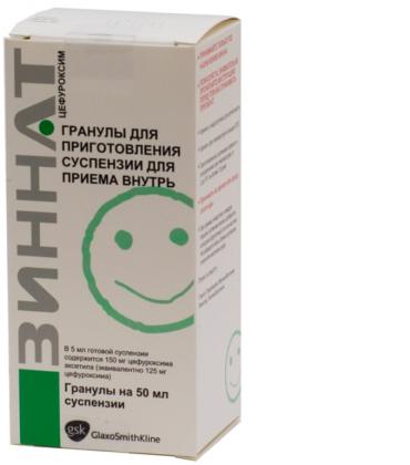 ЗИННАТ сусп 125мг/5мл 50мл