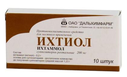 ИХТИОЛ свечи 200мг N10  Дальхимфарм