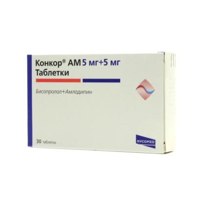 КОНКОР АМ таб 5мг+5мг N30