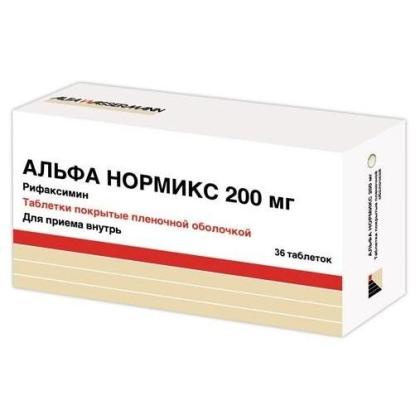 АЛЬФА НОРМИКС таб 200мг N36