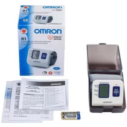 Омрон r1 тонометр автомат на запястье манжета 13.5-21.5см /hem 6114-ru/  [omron r1]